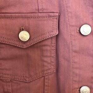 LOFT 🌷Rose Denim Cropped Jean Jacket🌷Size L